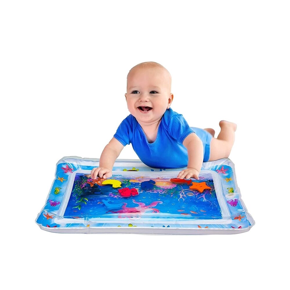 Pripučiamas vandens kilimėlis kūdikiui, 49 x 64 cm, mėlynas kaina ir informacija | Pripučiamos ir paplūdimio prekės | pigu.lt