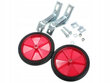 Papildomas ratų komplektas, skirtas vaikiškam dviračiui su 16" ratais, raudonas kaina ir informacija | Kiti dviračių priedai ir aksesuarai | pigu.lt