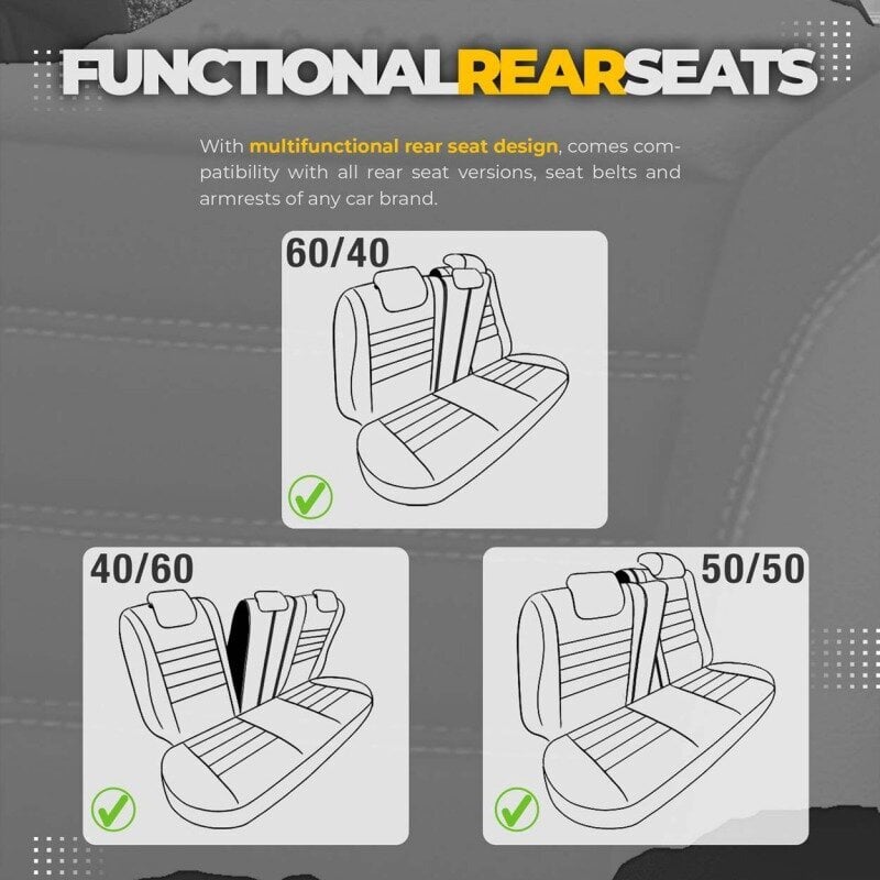 Auto sėdynių užvalkalų komplektas Otom 202 kaina ir informacija | Sėdynių užvalkalai, priedai | pigu.lt