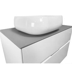 Шкафчик для ванной с раковиной LYFCO, белый цена и информация | Шкафчики для ванной | pigu.lt