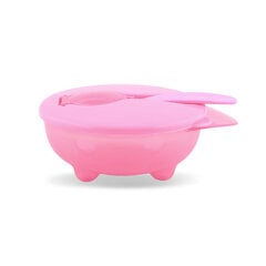 Набор мисок для кормления Lorelli 6 мес.+, розовый цена и информация | Детская посуда, контейнеры для молока и еды | pigu.lt