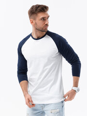 Marškinėliai vyrams Ombre Clothing122286-7, balti kaina ir informacija | Vyriški marškinėliai | pigu.lt