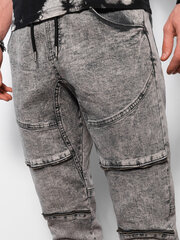 брюки мужские joggers - серые v4 om-padj-0111 цена и информация | Мужские брюки | pigu.lt