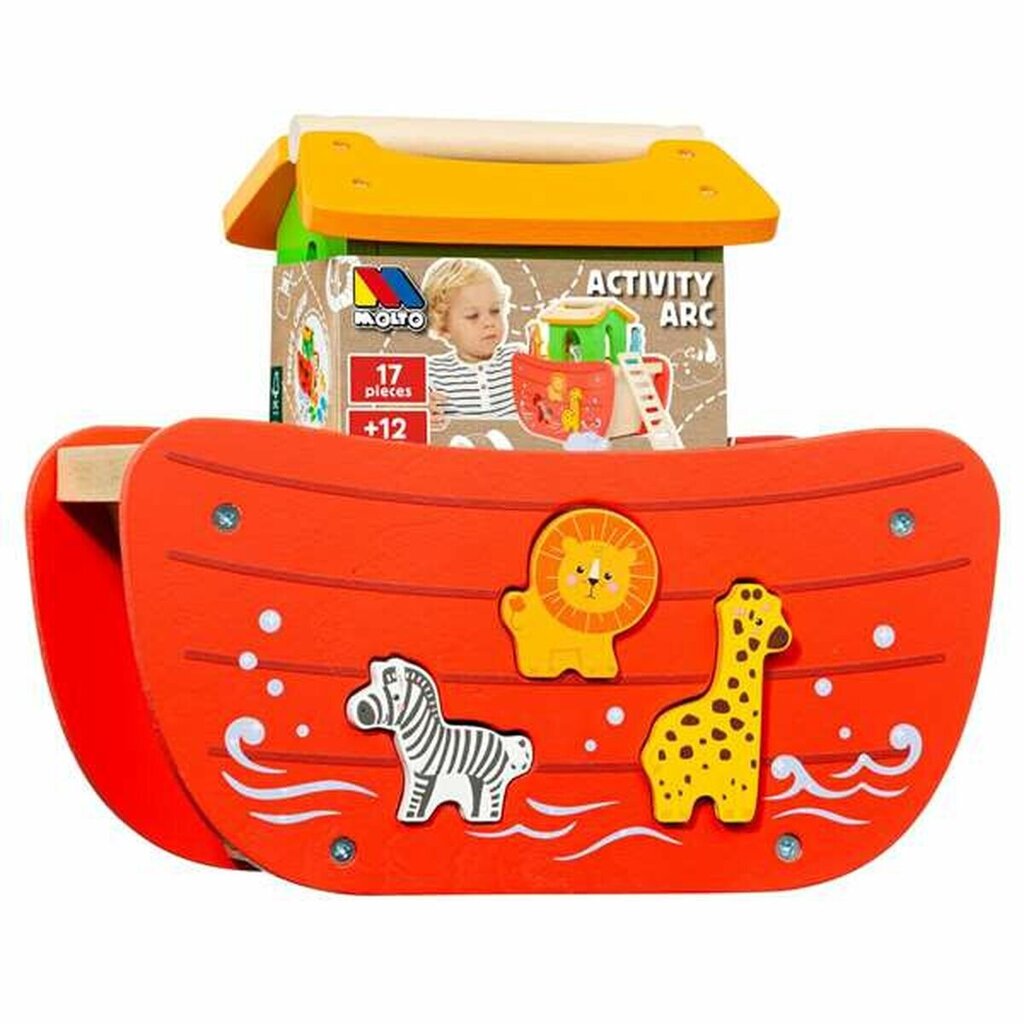 Medinis žaislas Moltó Noah's ark, 17 dalių kaina ir informacija | Lavinamieji žaislai | pigu.lt