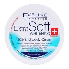 Balinantis kremas veidui/kūnui Eveline Extra Soft Whitening, 200ml kaina ir informacija | Veido kremai | pigu.lt