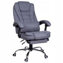Biuro kėdė Giosedio FBR011, pilka, su kojų atrama цена и информация | Офисные кресла | pigu.lt