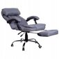 Biuro kėdė Giosedio FBR011, pilka, su kojų atrama kaina ir informacija | Biuro kėdės | pigu.lt