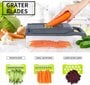 Dicer ProTone 14in1 daržovių pjaustyklė, 12 dalių kaina ir informacija | Virtuvės įrankiai | pigu.lt