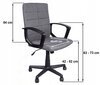 Biuro kėdė Giosedio FBC011, pilka цена и информация | Biuro kėdės | pigu.lt