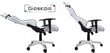 Biuro kėdė Giosedio GSA024, balta juoda kaina ir informacija | Biuro kėdės | pigu.lt