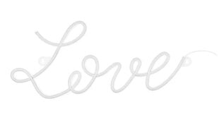 Неоновый светодиод "Love", белый цена и информация | Праздничные декорации | pigu.lt