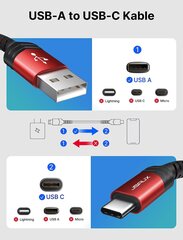 JSAUX USB C CABLE [2 части 2M], USB Type C Загрузка кабеля Cable, совместимая с Samsung Galaxy S21 S20 S10 S10 S10 S1S S8 Plus, 20 10 9 8, A3 A5, LG G5 G6 V20, Huawei P30 P20 P10 P10 P10 P10, A3 A5, LG G5 V20, Huawei P30 P20 P10 P10, A3 A5, LG G5 V20, Huawei P30 P20 P10 и т. Д. цена и информация | Кабели для телефонов | pigu.lt