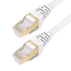 Cat 7 Ethernet Cable 10M, высокоскоростный гигабитный сетевой кабель LAN RJ45, 10 Гбит / с 600 МГц интернет-кабель для переключателя маршрутизатора модемом ПК (белый) цена и информация | Кабели и провода | pigu.lt