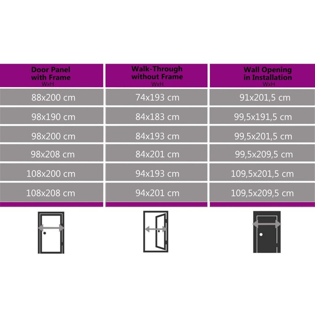 vidaXL Priekinės durys baltos spalvos 100x200cm 3056818 kaina ir informacija | Vidaus durys | pigu.lt