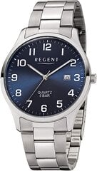 Аналог Quartz Clock Quartz Regent Men с браслетом из нержавеющей стали 11150665 B071FMRHWW цена и информация | Мужские часы | pigu.lt