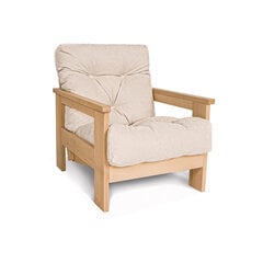 Кресло Mexico натуральное (необработанное) - бежевое цена и информация | Кресла в гостиную | pigu.lt