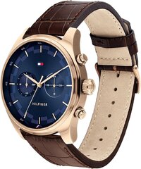 Tommy Hilfiger Men Analog Quartz Clock с кожаным браслетом 1710423 B08X4PDBTP цена и информация | Мужские часы | pigu.lt