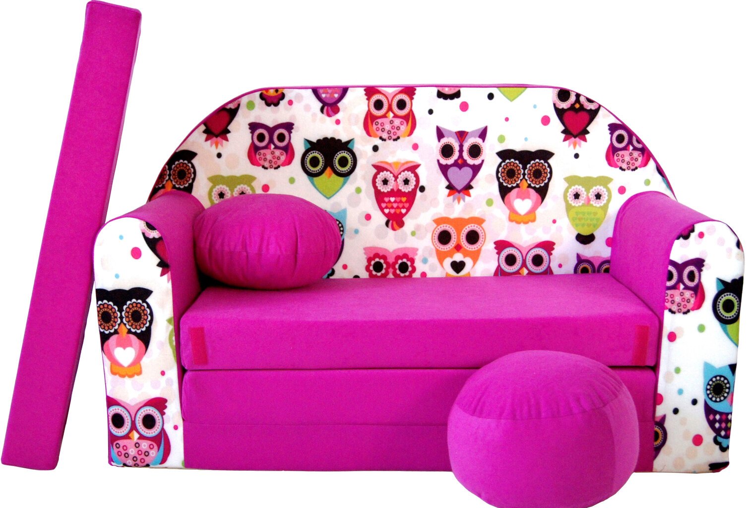 Vaikiška sofa Welox, rožinė цена и информация | Vaikiški sėdmaišiai, foteliai, pufai | pigu.lt