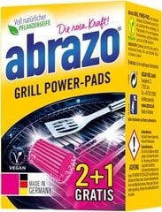 Abrazo Grill Power Pads valymo kempinė, 3 vnt. kaina ir informacija | Valymo reikmenys ir priedai | pigu.lt