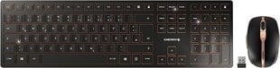 Cherry DW 9100 SLIM Tastatur-und-Maus-Set TastaturundMausSet kabellos (JD-9100DE-2) (JD9100DE2) цена и информация | Клавиатуры | pigu.lt