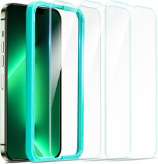 ESR 3 kūriniai „iPhone 13 Pro Max“ ekrano apsaugos filmas, suderinamas su „iPhone 13 Pro Max“ su praktine padėties nustatymo pagalba, 9h kietumu, HD skaidraus ekrano apsaugos plėvele kaina ir informacija | Apsauginės plėvelės telefonams | pigu.lt