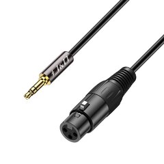 J&D TRS 3.5 mm/XLR, 1.8 m kaina ir informacija | Kabeliai ir laidai | pigu.lt