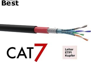 Best Germany, Cat 7, 50 m kaina ir informacija | Kabeliai ir laidai | pigu.lt