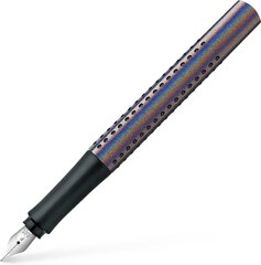 Faber -Castell 140843 - Füller Grip Edition Glam, Spring Wheith F, Silver, 1 шт. цена и информация | Письменные принадлежности | pigu.lt