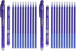Winthai Bugable Ballpoint Pen Pen Blue Gel Writer, 24 стиража для ручки 0,5 мм, 2 чернильные карандаши для карандашей +20 заменить шахту +2 палочки травления, школьные вопросы для учащихся, детские, офисные материалы цена и информация | Канцелярские товары | pigu.lt