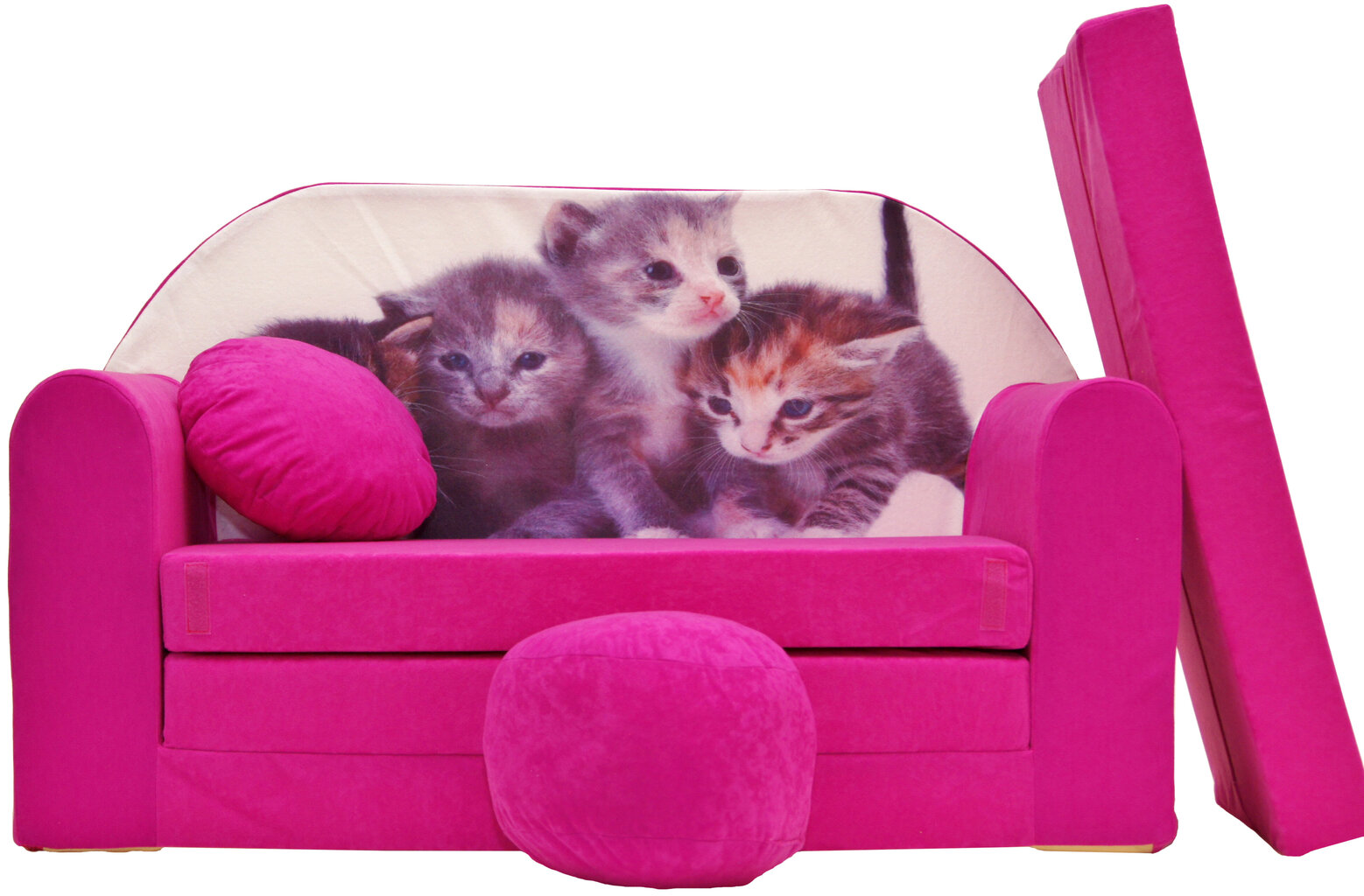 Vaikiška sofaWelox H6, rožinė kaina ir informacija | Vaikiški sėdmaišiai, foteliai, pufai | pigu.lt