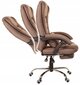 Biuro kėdė Giosedio FBR003, ruda, su kojų atrama kaina ir informacija | Biuro kėdės | pigu.lt