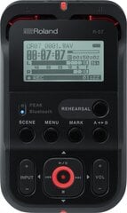 Roland R-07 Portable Audio Recorder с высоким разрешением, черный цена и информация | Диктофоны | pigu.lt