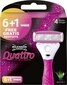 Skutimosi galvutės Wilkinson Sword Quattro for Women, 7 vnt. kaina ir informacija | Skutimosi priemonės ir kosmetika | pigu.lt