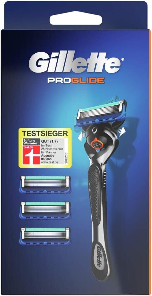 Skustuvo rinkinys Gillette Fusion5 vyrams: skustuvas + 3 skutimosi peiliukai цена и информация | Skutimosi priemonės ir kosmetika | pigu.lt