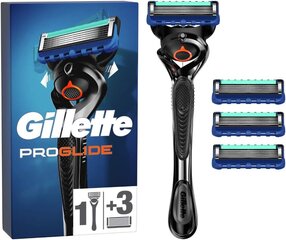 Gillette Proglide Wet Razier Men, Razor + 4 бритвы с 5-кратным лезвием, подарок мужчина цена и информация | Косметика и средства для бритья | pigu.lt