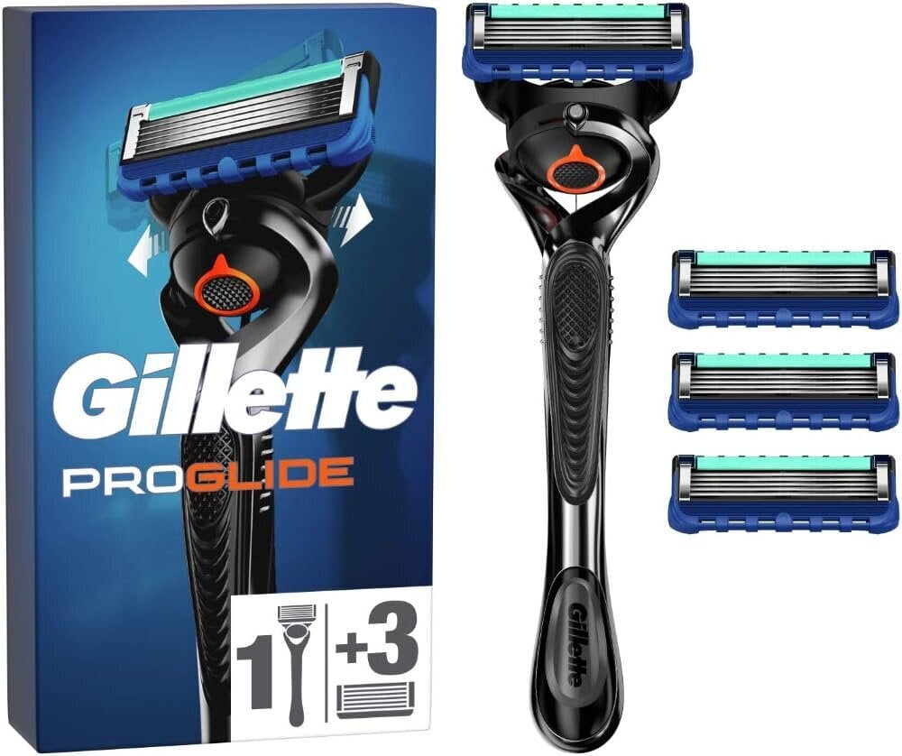 Skustuvo rinkinys Gillette Fusion5 vyrams: skustuvas + 3 skutimosi peiliukai цена и информация | Skutimosi priemonės ir kosmetika | pigu.lt