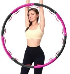 Gimnastriko lankas Hzone Hula Hoop, 100cm, rožinis kaina ir informacija | Gimnastikos lankai ir lazdos | pigu.lt