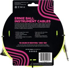 Ernie Ball 6,3 mm jack, 3 m цена и информация | Кабели и провода | pigu.lt