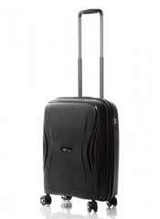 Чемодан V&V Travel Flash Light, черный цена и информация | Чемоданы, дорожные сумки  | pigu.lt