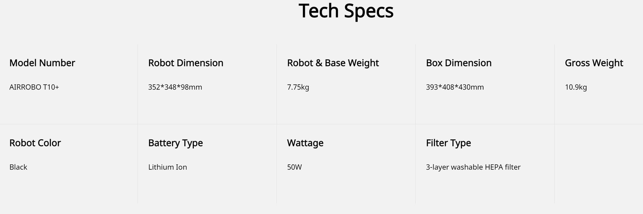 Airrobo T10+ kaina ir informacija | Dulkių siurbliai-robotai | pigu.lt