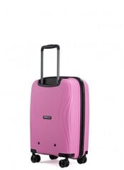 Чемодан V&V Travel Flash Light, розовый цена и информация | Чемоданы, дорожные сумки  | pigu.lt
