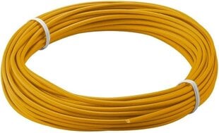 Goobay 55043 Медный свет изолирован, 1-ядерный, многословный (18 х 0,1 мм), оранжевый, 10-метровый кабель длина цена и информация | Текстильные провода и клеммные колодки | pigu.lt
