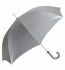 Автоматический зонт, серебристый металлик цена и информация | Женские зонты | pigu.lt