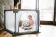 Maniežas Kidwell Fanko 120x120 cm, pilkas kaina ir informacija | Maniežai vaikams | pigu.lt