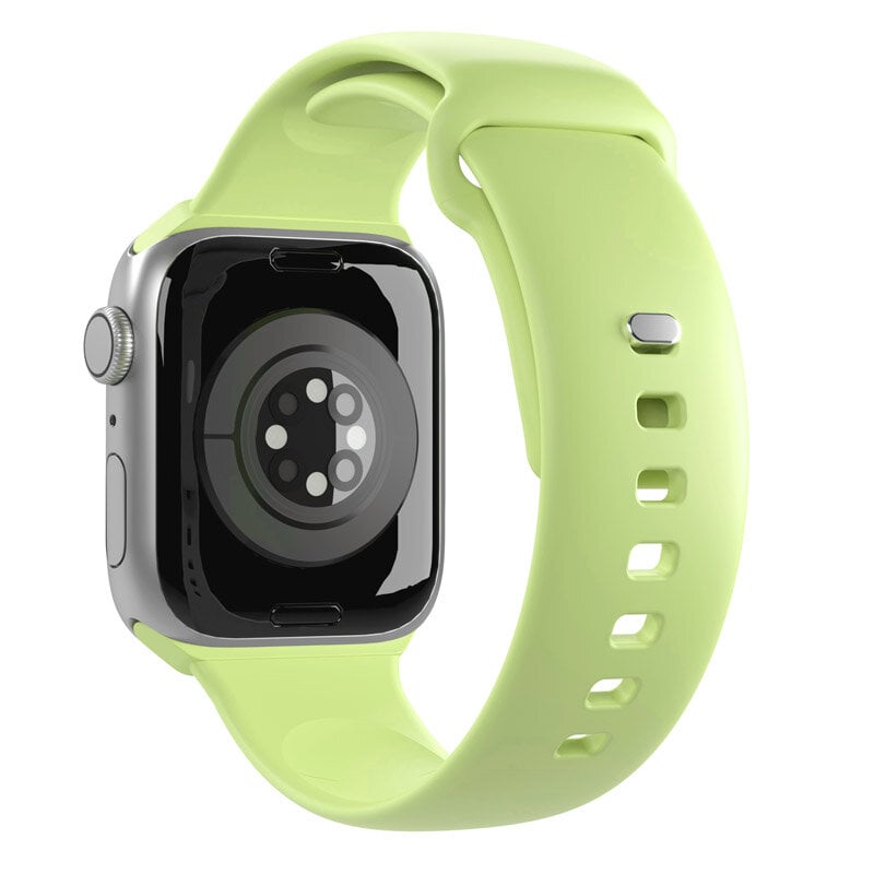 PURO ICON – elastingas dirželis, skirtas Apple Watch 38/40/41 mm (S/M & M/L) (Matcha Green) цена и информация | Išmaniųjų laikrodžių ir apyrankių priedai | pigu.lt