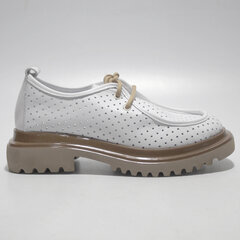 Кожаные туфли Lizzaro 247804, белые цена и информация | Женские туфли | pigu.lt