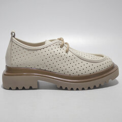 Кожаные туфли Lizzaro 247814, бежевые цена и информация | Женские туфли | pigu.lt