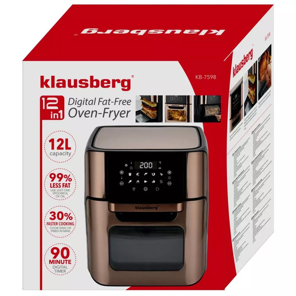 Klausberg KB-7598 kaina ir informacija | Gruzdintuvės | pigu.lt