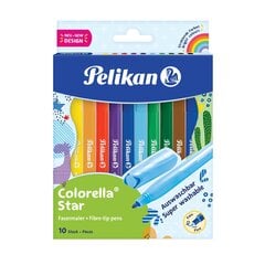 Фломастеры Pelikan Colorella Star 10 шт. цена и информация | Принадлежности для рисования, лепки | pigu.lt