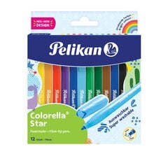 Flomasteriai Pelikan Colorella Star, 12 vnt. kaina ir informacija | Piešimo, tapybos, lipdymo reikmenys | pigu.lt